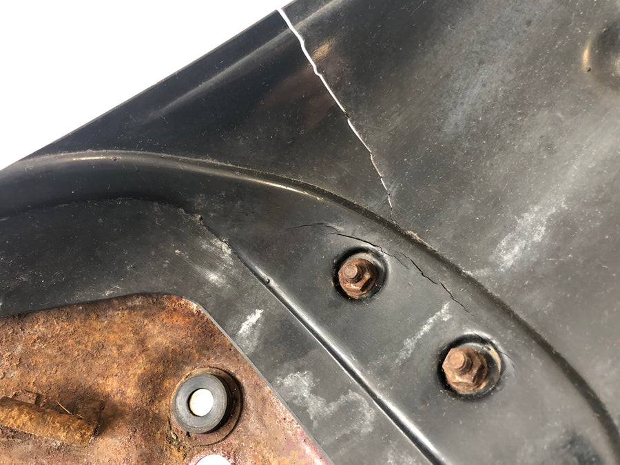 Yamaha XV 535 Virago 2YL [1987] - Rear fender with license plate holder and crack