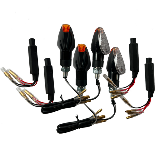 4 Binkers LED chiaramente con resistenze [marchio e -test] - motocicletta universale