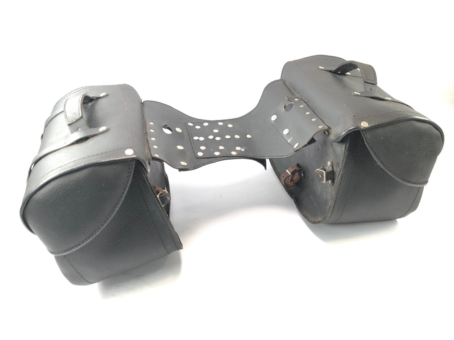 Borse laterali chopper in pelle