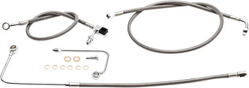 Harley Davidson FLS [LA CHOPPERS] – Edelstahl-Bremsleitungsset