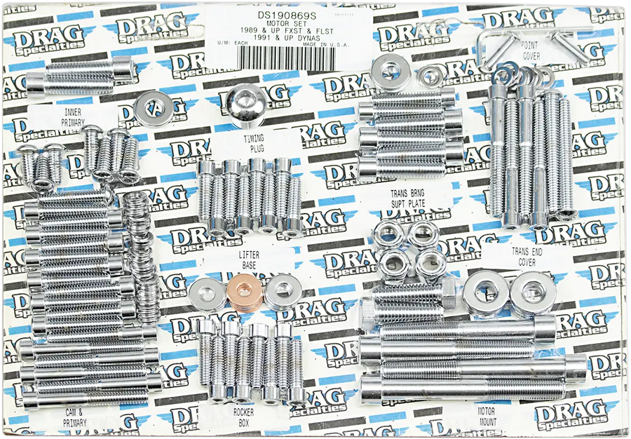 harley davidson flst [DRAG SPECIALTIES] – Komplettes Motor-Schraubenset