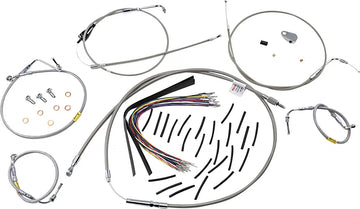 Harley Davidson Touring [BURLY BRAND] - set di montaggio maniglia per modelli Touring più vecchi con manubri Bagger Bar