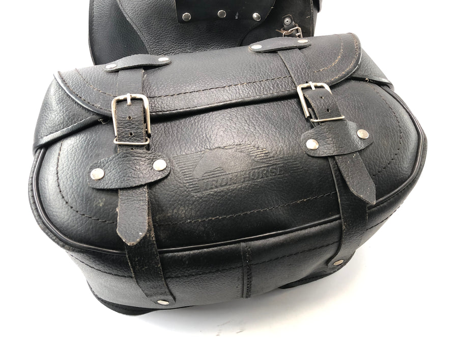Borse laterali chopper in pelle
