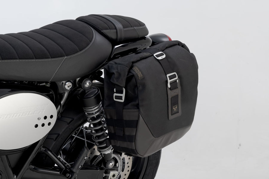 Triumph Street Cup 900 [2018-2020] - Sistema di borse laterali Legend Gear LC2 Brown Edition sinistra - immagine 4