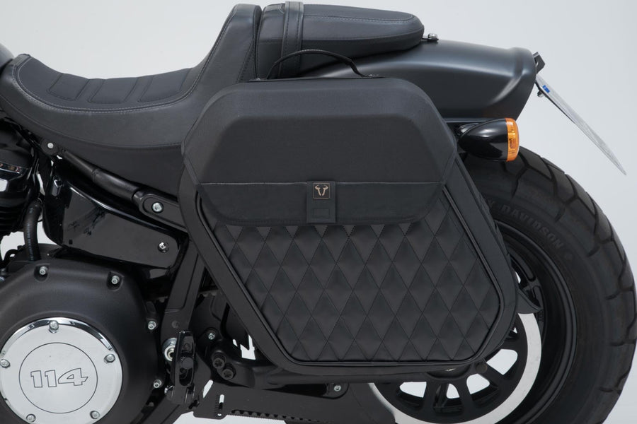 Harley-Davidson FXFB 1750 Softail Fat Bob 107 [2018-2021] - Sistema di borse laterali Legend Gear LH2 sinistra - foto 4