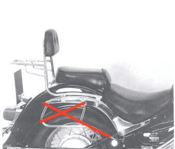 Suzuki VL 800 intrusi VO [2001-2016] - Sissybar senza ponte per bagagli - 0
