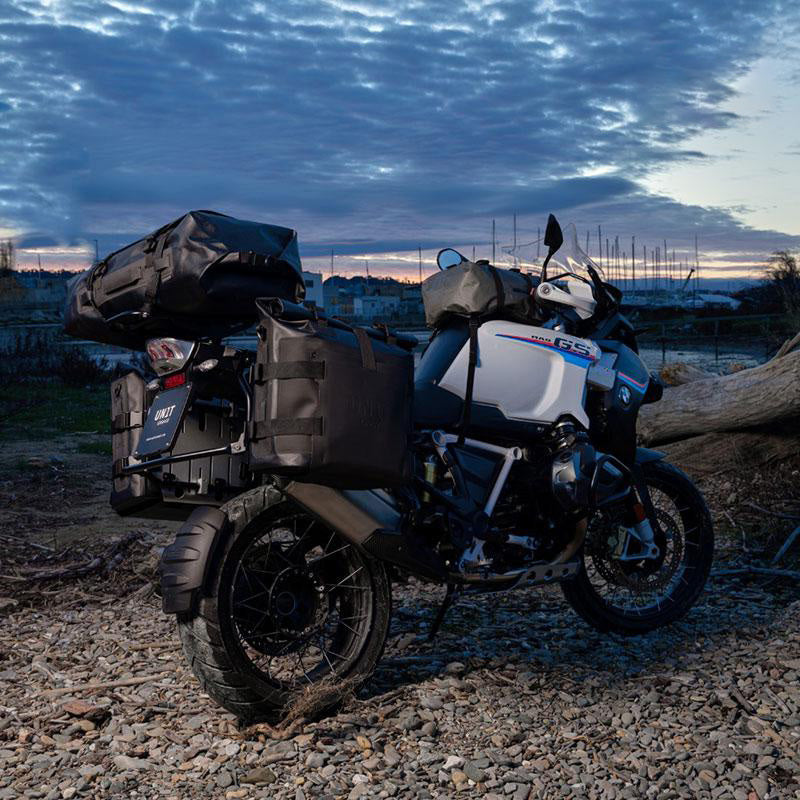 BMW R 120 G/S [2004-2012] - Alu-Taschenhalter mit verstellbarer Khali-Hypalon-Front