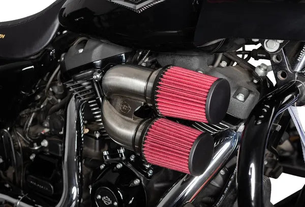 Harley-Davidson FXLRST 1923 Softail Low Rider ST 117 H.O. [2025] - Tuned Induction Luftfilterkit – Oberfläche: Silber – Bild 9