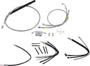 harley davidson flfb [MARCA BURLY] - Kit cavi manubrio e tubi freno per manubri Burly Ape-1