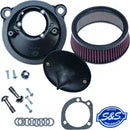 Harley-Davidson XL 883 L Sportster SuperLow [2020] - Mini Teardrop Stealth Luftfilter-Kit – Oberfläche: Silber – Bild 11