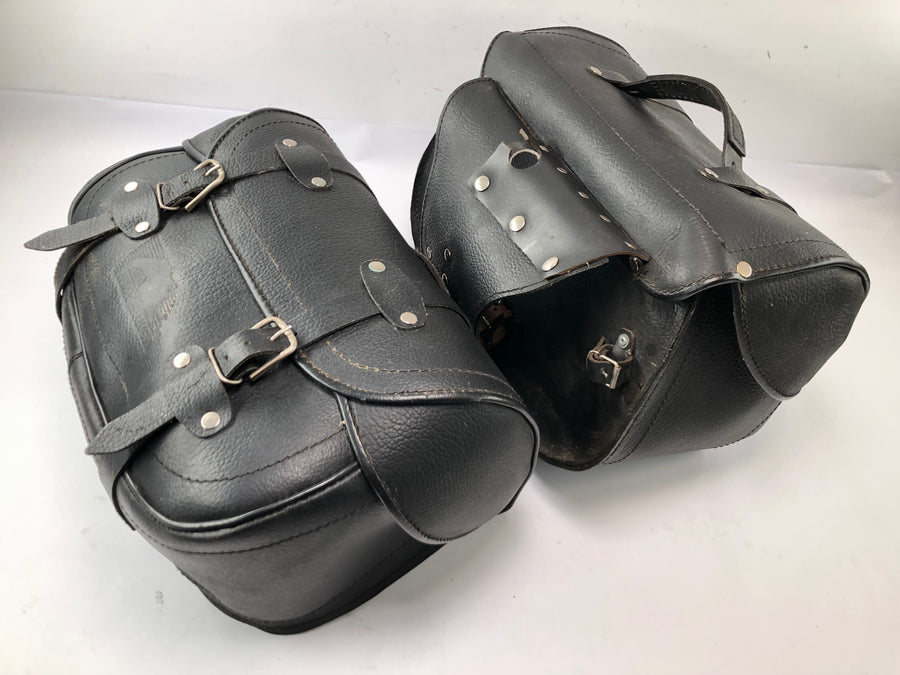 Borse laterali chopper in pelle
