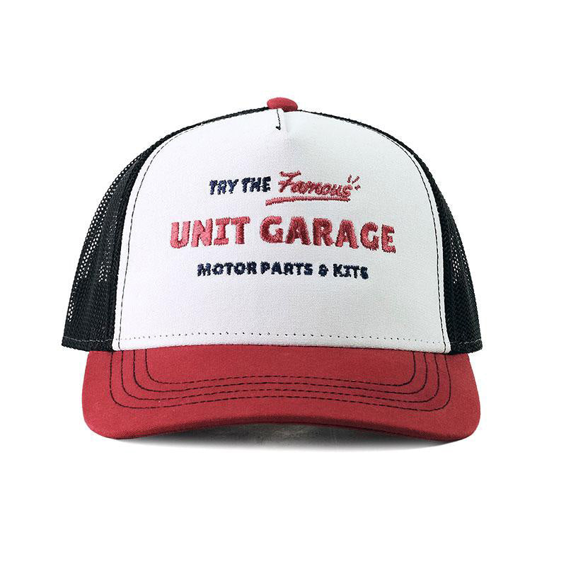 BMW R 120 G/S [2004-2012] - Unit Garage Vintage Trucker Cap Weiß/Rot