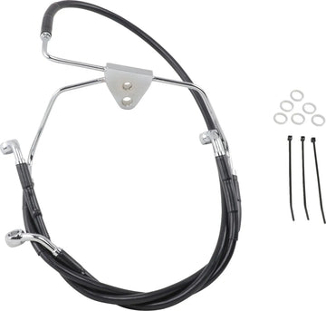 harley davidson flhtcui [DRAG SPECIALTIES] - Kit tubi freno in acciaio inossidabile