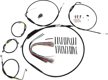 Harley Davidson Touring [BURLY BRAND] - set di montaggio maniglia per modelli Touring più vecchi con manubri Bagger Bar - 0