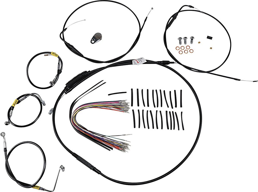 Harley Davidson Touring [BURLY BRAND] - set di montaggio maniglia per modelli Touring più vecchi con manubri Bagger Bar