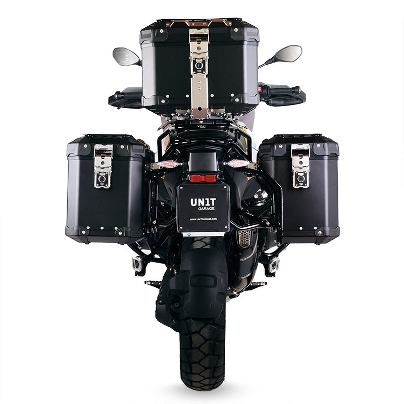 BMW F 900 GS Adventure [2024-] - Atlas Alu-Seitenkoffer-Set 48L + 41L + Atlas BMW F900GS ADV Alu-Satteltaschenrahmen