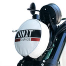 BMW R nineT 1200 Scrambler [2016-2023] - Scheinwerferabdeckung aus Leder mit Logo