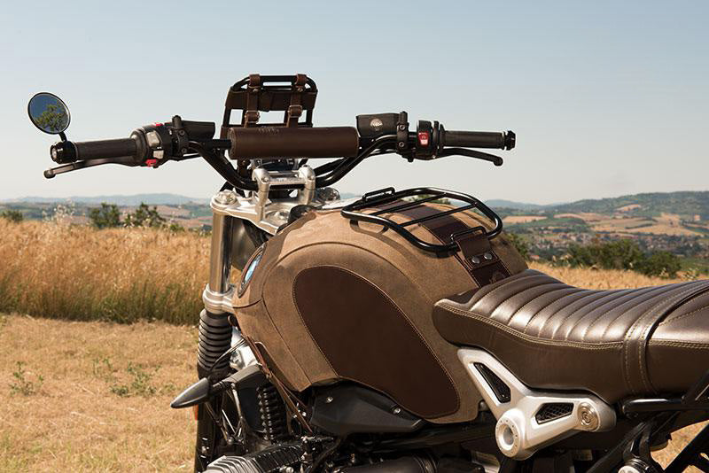BMW R nineT 1200 Pure [2017-2023] - Tankabdeckung aus Leder mit Gepäckträger