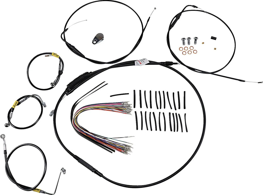 Harley Davidson Touring [BURLY BRAND] - set di montaggio maniglia per modelli Touring più vecchi con manubri Bagger Bar