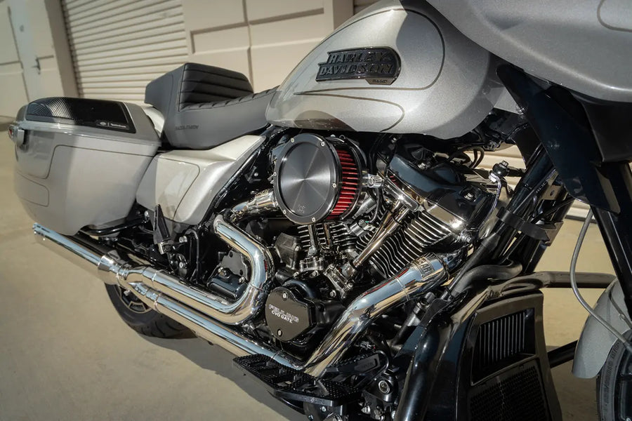 Harley-Davidson FXSTSSE3 1800 Softail Springer CVO [2009] - BA air filter kit - Finish: Black, Red - Image 2