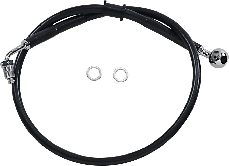 harley davidson flfb [DRAG SPECIALTIES] – Extended stainless steel brake line