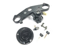 Yamaha YZF R1 RN04 [2001] - Set serrature con blocchetto di accensione, tappo serbatoio, bloccasterzo, ponte forcella superiore-1