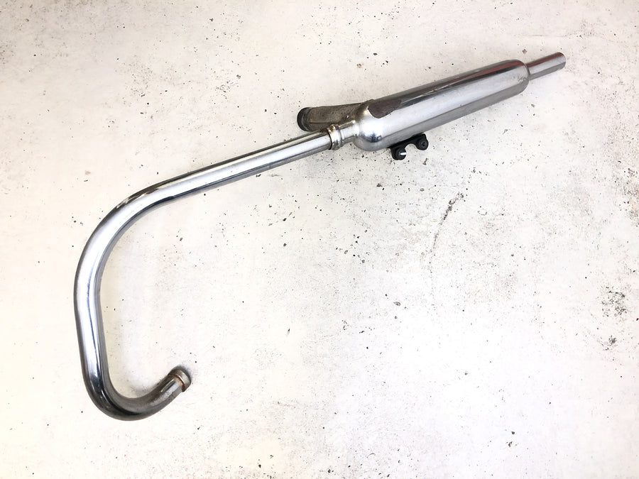Kawasaki W 650 EJ650A [1999] - Auspuffanlage rechts Auspuffkrümmer Endtopf Schalldämpfer