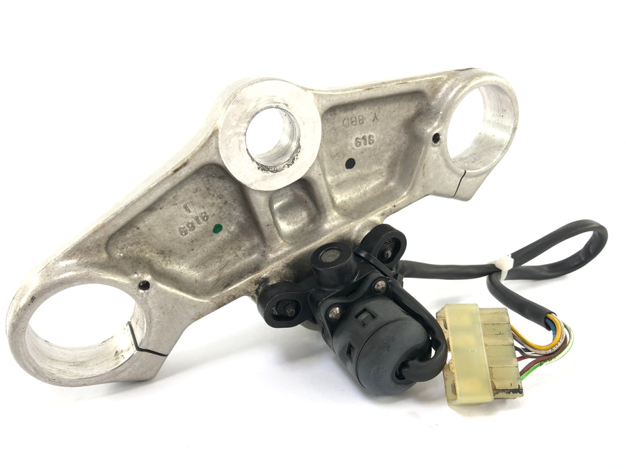 Triumph Daytona 955i T595 [1999] - Schlosssatz Tankschloss Zündschloss Gabelbrücke oben
