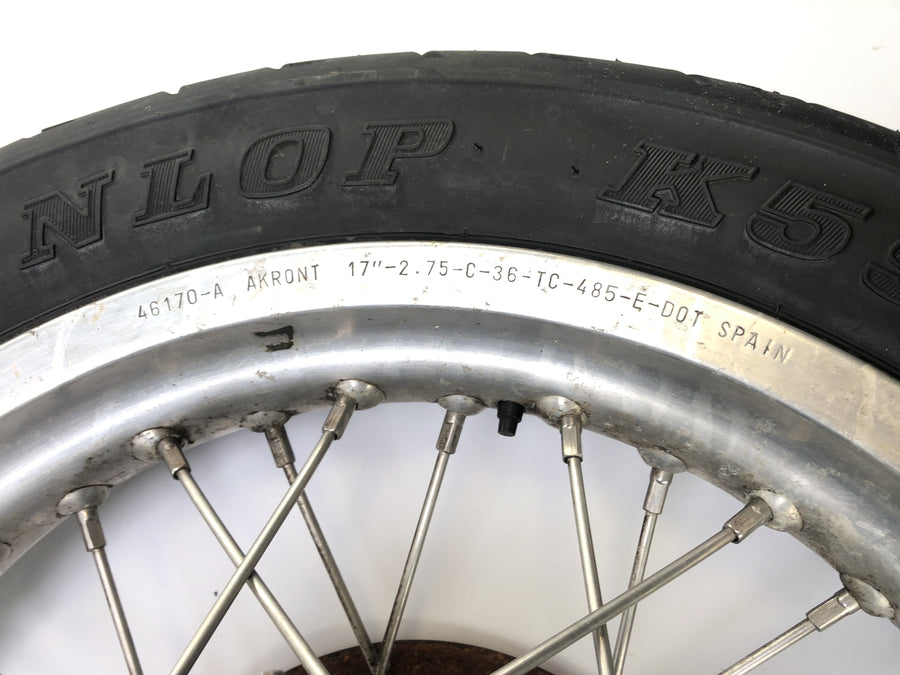 Cagiva Elefant 650 [1984] - Bordo ruota posteriore con ruota a catena e disco freno