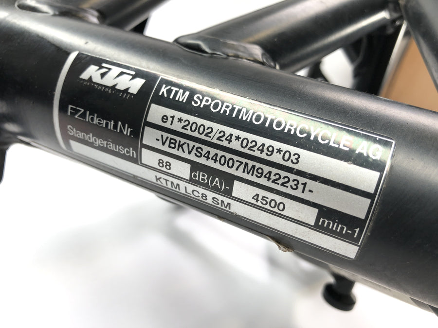 KTM 950 SM LC8 [2008] - Frame con documenti
