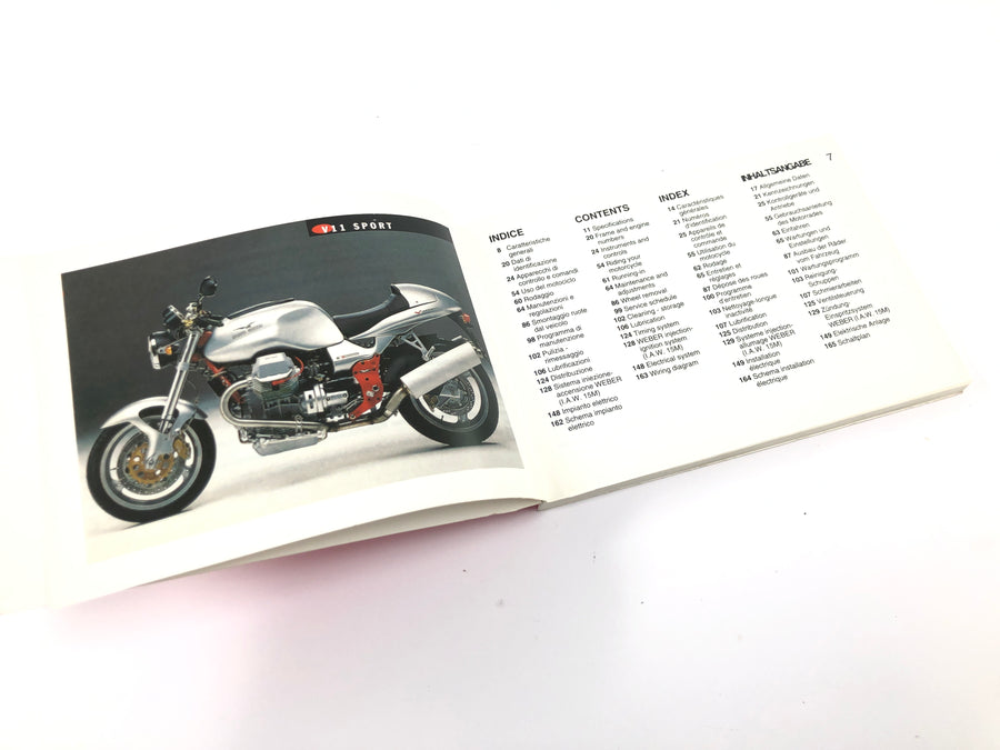 Moto Guzzi V11 Sport [1999] - Manuale d'uso Manuale d'uso