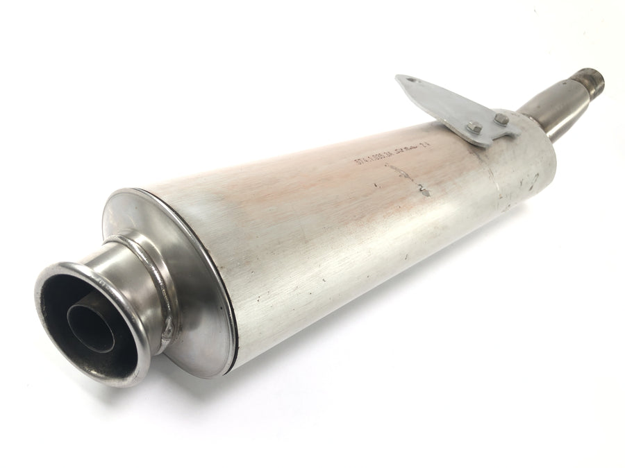 Ducati Monster M600 [1995] - exhaust end silencer silencer on the left with signs of wear