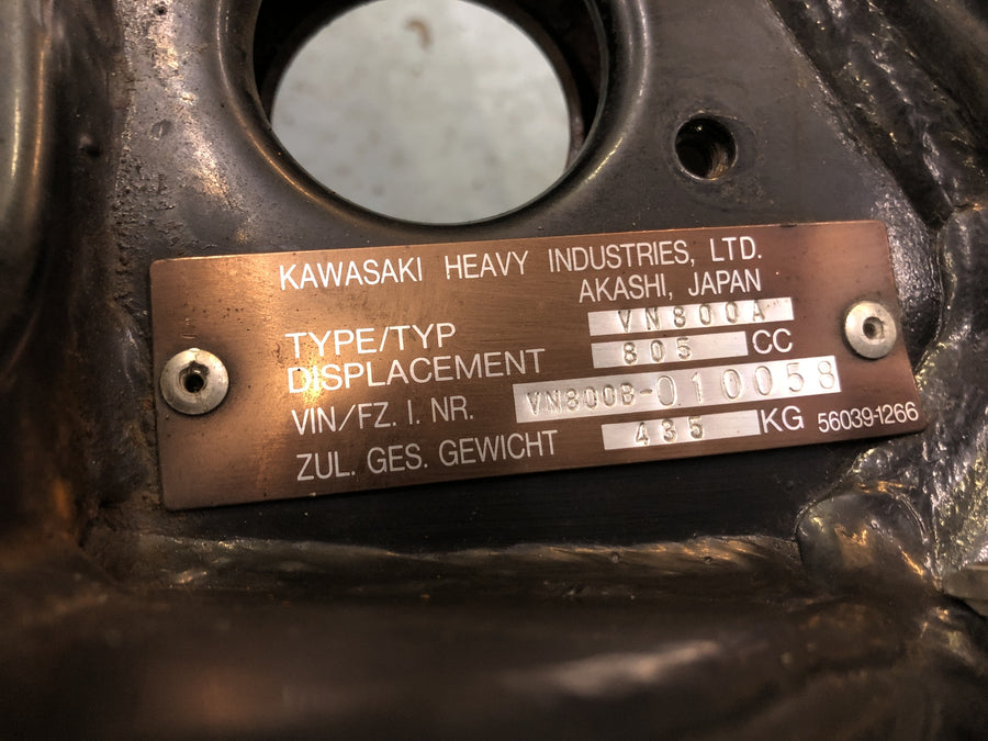 Kawasaki VN 800 Classic [2000] - Frame con documenti