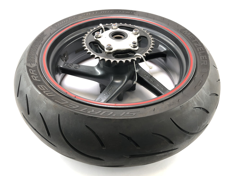 Aprilia SL 1000 Falco PA [2000] - RIM della ruota posteriore 6,00 xne da 17 pollici 180/55 ZR17 Metzeler