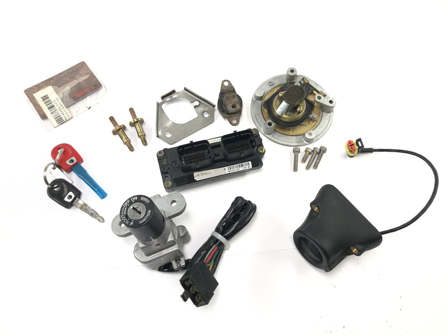 Ducati Monster SR2 800 M4 [2006] - Schlosssatz mit Wegfahrsperre Zünschloss Tachometer Cockpit