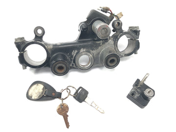 Honda XL 600 RM PD03 [1985] - Set serrature blocchetto di accensione con ponte forcella nella parte superiore e serratura del casco