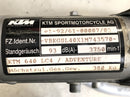 KTM 640 Adventure LC4 [2001] - telaio con documenti-5