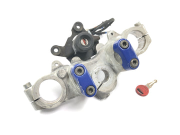 Sachs ZX 125 [1998] - Supporto manubrio morsetto forcella superiore con morsetto forcella con blocchetto di accensione