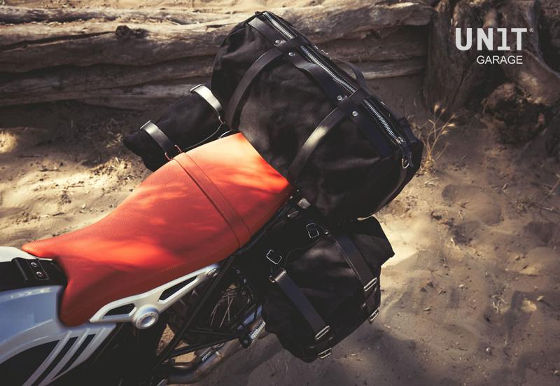 BMW R nineT 1200 Pure [2017-2023] - Zwei 22-30-Liter-Scram-Seitentaschen aus Segeltuch + doppelter -Rahmen