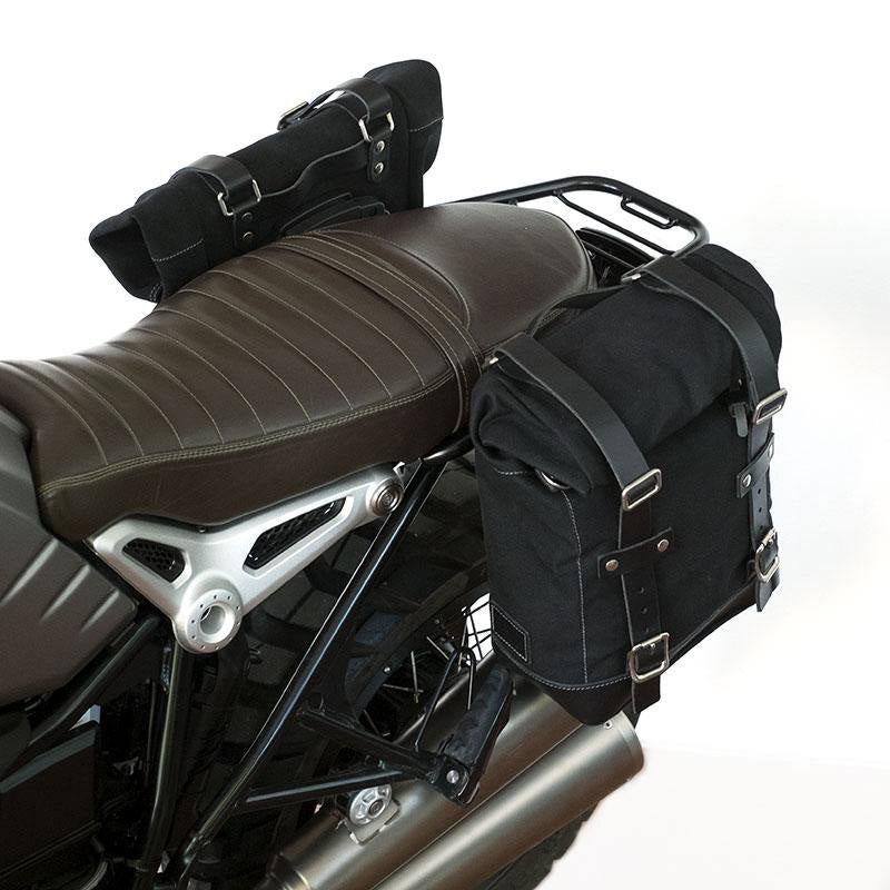 BMW R nineT 1200 Roadster [2014-2023] - Zwei Seitentaschen aus Canvas + Symmetrischer Doppelrahmen