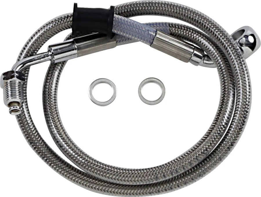 Harley Davidson flde [DRAG SPECIALTIES] - Tubazione freno estesa in acciaio inossidabile