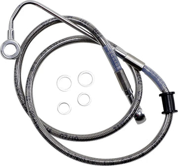 harley davidson flde [DRAG SPECIALTIES] – Verlängerte Edelstahl-Bremsleitung - 0