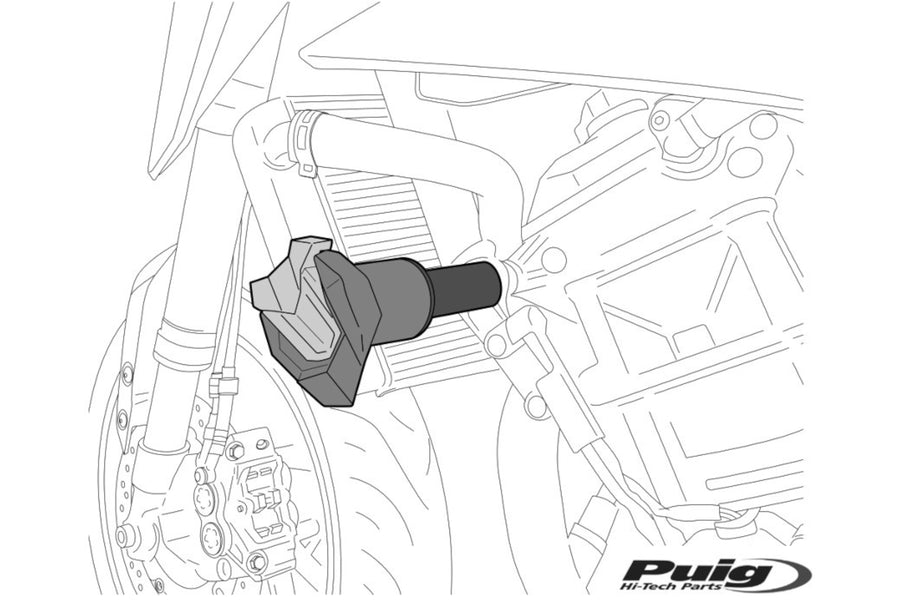 KAWASAKI NINJA 7 HYBRID [2025] – Crash Pad R19 – Nero