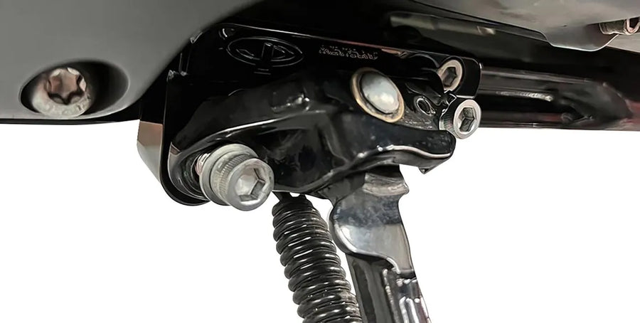 Harley Davidson flfb [PAUL YAFFE BAGGER NATION] – cavalletto laterale con blocco di montaggio