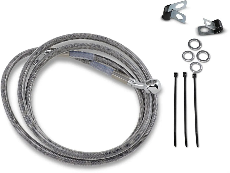 harley davidson fxsts [DRAG SPECIALTIES] – Verlängertes Edelstahl-Bremsleitungs-Kit