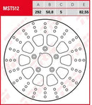 Harley-Davidson Flht 1340 Electra Glide Standard [1988] - Bremsscheibe Fest Rund – Bild 7