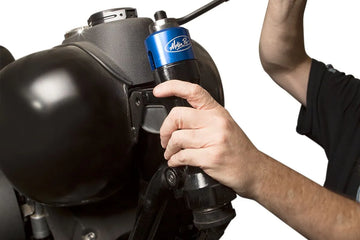 harley davidson flstf [MOTION PRO] – Attrezzo americano V-Twin per l'anello del cuscinetto della testa dello sterzo - 0