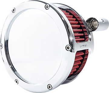 Harley-Davidson FXST 1690 Softail Standard [2012-2015] - BA Luftfilterkit – Oberfläche: Verchromt, Rot – Bild 1