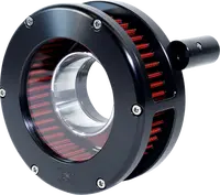 Harley-Davidson FLSTSE2 1800 Softail Convertible CVO [2011] - BA air filter kit - Finish: Black, Red - Image 4