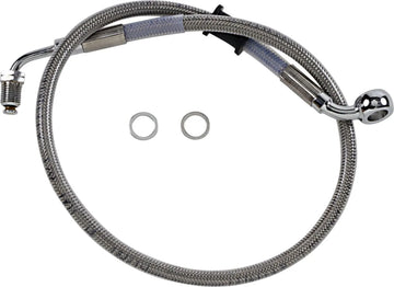 harley davidson flfb [DRAG SPECIALTIES] - Kit tubi freno in acciaio inox